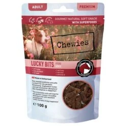 Chewies Lucky Bits - Pack Mixto -Suministros Para Mascotas 044883 chw luckybits adult pferd 100g front 72dpi 1500px 4