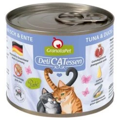 GranataPet DeliCatessen 6 X 200 G -Suministros Para Mascotas 101503 pla granatapet delicatessen thunfisch ente 200g hs 01 3
