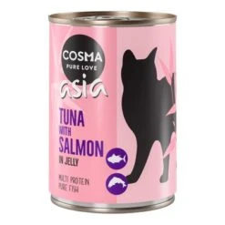 Cosma Asia En Gelatina 24 X 400 G -Suministros Para Mascotas 102196 pla cosma asia tunasalmon 400g 3