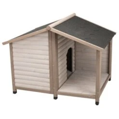 Caseta Para Perros Trixie Natura Con Terraza 6 Caseta Para Perros Trixie Natura Con Terraza -Suministros Para Mascotas 106396 pla trixie huette lodge mit terrasse hs 02 8