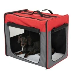 Caseta Plegable First Class Basic Roja -Suministros Para Mascotas 109203 transporthuette fg 9945 9