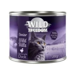 Wild Freedom Senior Wild Hills Con Pato Y Pollo En Latas
