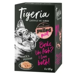 Tigeria Pulled Meat 24 X 85 G Comida Húmeda Para Gatos 16 Tigeria Pulled Meat 24 X 85 G Comida Húmeda Para Gatos -Suministros Para Mascotas 135596 pla tigeria pulledmeat huhn lachs 6x85g hs 1 1