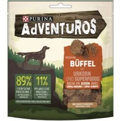 PURINA Adventuros Rico En Búfalo Con Granos Ancestrales -Suministros Para Mascotas 142497 pla adventuros hundesnacks buffalo es 120g hs 01 5