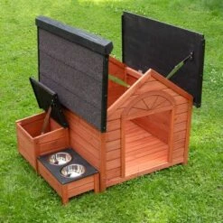 Caseta De Madera Jackson Para Perros 19 Caseta De Madera Jackson Para Perros -Suministros Para Mascotas 167896 jackson outside fg 4161 9