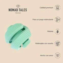 Pelota Portasnacks Nomad Tales Bloom Snack Roller Juguete Para Perros -Suministros Para Mascotas 1 2023 02 nomadtales usps rollingball 1000x1000 uk 9