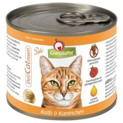 GranataPet DeliCatessen 6 X 200 G -Suministros Para Mascotas 1 70708 pla granatapetdelicatessen kalb kaninchen 200g 5