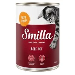 Smilla Tierno Vacuno - Pack De Prueba -Suministros Para Mascotas 1 80098 pla smilla beefpot turkey 400g 5