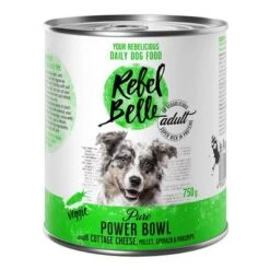 Rebel Belle Adult Comida Vegetariana Y Vegana Para Perros - Pack Mixto -Suministros Para Mascotas 1 rebelbelle adult power 750g 1000x1000 2
