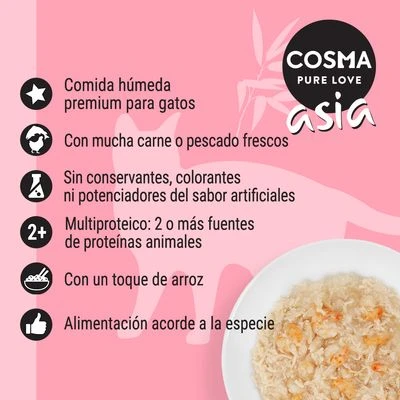 Cosma Asia En Gelatina 6 X 400 G 2 Cosma Asia En Gelatina 6 X 400 G - Imagen 2