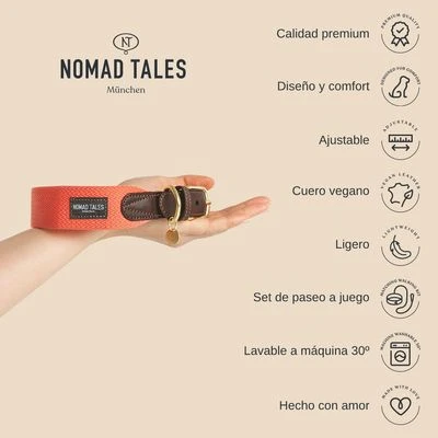 Collar Nomad Tales Bloom Caramelo Para Perros 3 Collar Nomad Tales Bloom Caramelo Para Perros - Imagen 3