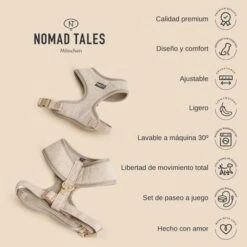 Arnés Nomad Tales Calma Burdeos Para Perros -Suministros Para Mascotas 2022 12 nomadtales usps harnesscalma 1000x1000 es 4