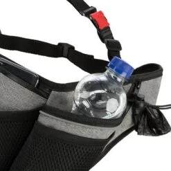 Correa De Jogging Con Cinturón Trixie Gris Y Negra Para Perros -Suministros Para Mascotas 203777 trixie jogginggurt leine grauschwarz hs 06 4