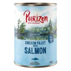 Purizon Adult 6 X 400 G Comida Húmeda Sin Cereales Para Perros -Suministros Para Mascotas 209097 pla purizon lachs 400 g 1 1