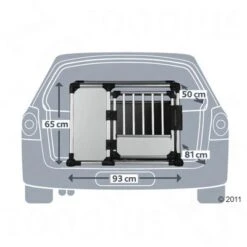 Jaula De Transporte Trixie De Aluminio -Suministros Para Mascotas 220051 transportbox alu2 1