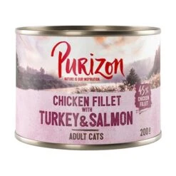 Purizon Adult 6 X 200 G Comida Húmeda Para Gatos, Sin Cereales 16 Purizon Adult 6 X 200 G Comida Húmeda Para Gatos, Sin Cereales -Suministros Para Mascotas 222396 pla purizon truthahn lachs 200g 3 1