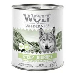 Wolf Of Wilderness Expedition 6 X 800 G -Suministros Para Mascotas 2309 wow poultry based steep journey 800g front 1000x1000 0