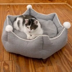 Cama Crown Para Mascotas -Suministros Para Mascotas 233898 crown mit katze fg 9006 2