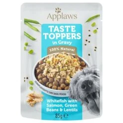 Applaws Taste Toppers En Bolsitas Para Perros 12 X 85 G -Suministros Para Mascotas 236301 pla applaws tastetoppers sosse huhn weissfisch lachs hs 01 0