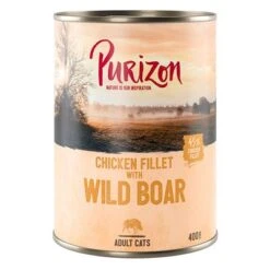 Purizon Adult 6 X 400 G Comida Húmeda Para Gatos, Sin Cereales 12 Purizon Adult 6 X 400 G Comida Húmeda Para Gatos, Sin Cereales -Suministros Para Mascotas 242400 pla purizon cat adult wildschwein 400g 6 1