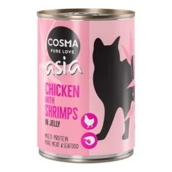 Cosma Asia En Gelatina 24 X 400 G -Suministros Para Mascotas 259996 pla cosma asia chickenshrimps 6 x 400g 3