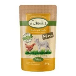 Lukullus Mini Sin Cereales 48 X 150 G - Pack Ahorro -Suministros Para Mascotas 264996 pla luk mini poultrylamb 6x150g 3