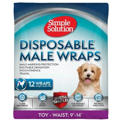 Simple Solution Pañal Desechable Para Perros Macho 1 Simple Solution Pañal Desechable Para Perros Macho