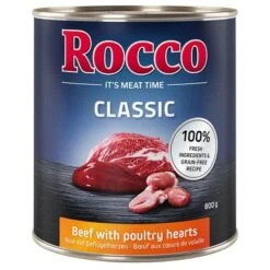 Rocco Classic 24 X 800 G 23 Rocco Classic 24 X 800 G -Suministros Para Mascotas 28013 pla megapack rocco classic rindgefluegelherzen 800g hs 01 7