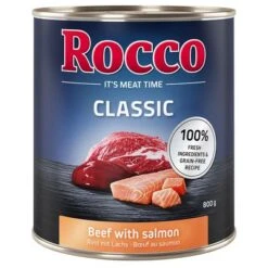 Rocco Classic 24 X 800 G 20 Rocco Classic 24 X 800 G -Suministros Para Mascotas 28017 pla megapack rocco classic rindlachs 800g hs 01 3