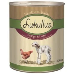 Pack Ahorro: Lukullus 24 X 800 G -Suministros Para Mascotas 28047 pla lukullus gefluegel lamm 6 x 800 g 2