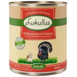 Pack Ahorro: Lukullus 24 X 800 G -Suministros Para Mascotas 28048 pla lukullus wildkaninchen truthahn 6 x 800 g 7