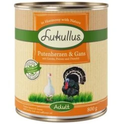 Pack Ahorro: Lukullus 24 X 800 G -Suministros Para Mascotas 28050 pla lukullus putenherzen gans 6 x 800 g 9