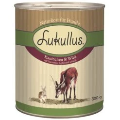 Pack Ahorro: Lukullus 24 X 800 G -Suministros Para Mascotas 28051 pla lukullus kaninchen wild 6 x 800 g 0