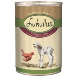 Lukullus Variado En Pack Ahorro: 24 X 400 G 4 Surtidos -Suministros Para Mascotas 28053 pla lukullus gefluegel lamm 6 x 400 g 6