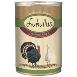 Lukullus Variado En Pack Ahorro: 24 X 400 G 4 Surtidos -Suministros Para Mascotas 28056 pla lukullus putenherzen gans 6 x 400 g 7