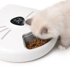 Comedero Automático Catit Pixi Smart 6-Meal -Suministros Para Mascotas 287496 hagencontainer catit pixi smart 6meal futterautomat hs 12 6