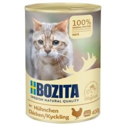 Bozita Comida Húmeda Para Gatos 12 X 400 G - Pack Ahorro -Suministros Para Mascotas 288312 pla bozita chicken pate catcan 400g hs 01 6