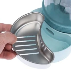 TIAKI Tolva Para Pienso Y Agua, Azul Claro Para Mascotas -Suministros Para Mascotas 302396 tiaki wasser und futterspender fg 6114 4