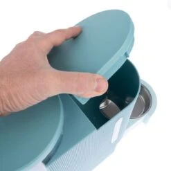 TIAKI Tolva Para Pienso Y Agua, Azul Claro Para Mascotas -Suministros Para Mascotas 302396 tiaki wasser und futterspender fg 6116 2