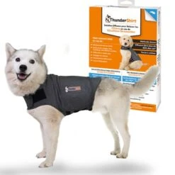 Chaleco Tranquilizante ThunderShirt® Gris Para Perros -Suministros Para Mascotas 302796 pla cevadeutschland thundershirt beruhigungswestem grau hs 12 5