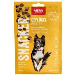 MERA Snacks Mix Para Perros -Suministros Para Mascotas 306399 pla mera snacker gefluegel 200g hs 01 9