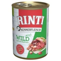 Rinti Kennerfleisch 6 X 400 G -Suministros Para Mascotas 3134 pla bilder rinti kennerfleisch wild 400g hs 01 4
