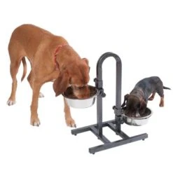 Soporte Ajustable Con Dos Comederos De 1,6 L -Suministros Para Mascotas 313525 u hundebar 07 dsc9203 5
