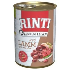Rinti Kennerfleisch 6 X 400 G -Suministros Para Mascotas 3136 pla bilder rinti kennerfleisch lamm 400g hs 01 0