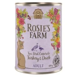 Rosie's Farm Adult 6 X 400 G Para Gatos 8 Rosie's Farm Adult 6 X 400 G Para Gatos -Suministros Para Mascotas 315196 pla rosie sfarm adult casseroleturkeyduck 400g 7