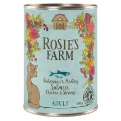 Rosie's Farm Adult 6 X 400 G Para Gatos 9 Rosie's Farm Adult 6 X 400 G Para Gatos -Suministros Para Mascotas 315198 pla rosie sfarm adult salmonchickenshrimp 400g 5