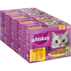 Whiskas 7+ Años 48 X 85 G En Bolsitas -Suministros Para Mascotas 355710 pla mars whiskas senior 7 gefluegelauswahl sauce 3