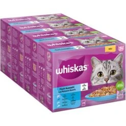 Whiskas 7+ Años 48 X 85 G En Bolsitas -Suministros Para Mascotas 355711 pla mars whiskas senior 7 fischauswahl gelee 1