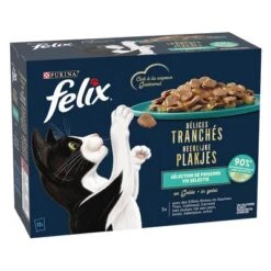 Felix Deliciously Sliced 24 X 80 G - Pack Ahorro -Suministros Para Mascotas 376198 pla felix deliciously sliced ocean hs 01 3