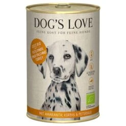 Dog´s Love Bio 6 X 400 G Comida Húmeda Ecológica Para Perros -Suministros Para Mascotas 381303 pla dogslove bio pute 400g hs 01 8